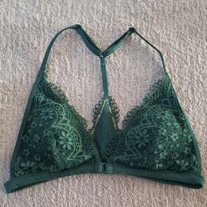 Victoria's Secret Deep Green Lace Bralette